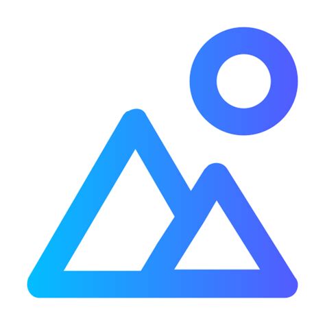 Mountains Generic gradient outline icon | Freepik