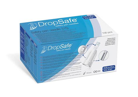 DropSafe Safety Pen Needles 31G x 8mm, 100ct Box, India | Ubuy