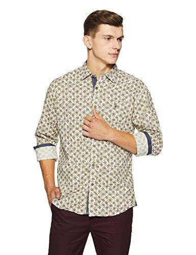 Louis Philippe Jeans Men's Jermyn Fit Printed Casual Shirt ...