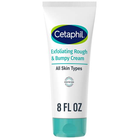 CETAPHIL Exfoliating Rough & Bumpy Cream, Lightweight Cream for All Skin Types, 8 oz Tube, 20% ...