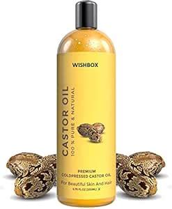 Buy WISHBOX - COLD PRESSED CASTOR OIL - For Healthy Hair and Skin - 200 ...