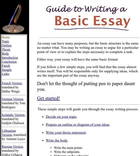 Basic Essay Example 的图像结果