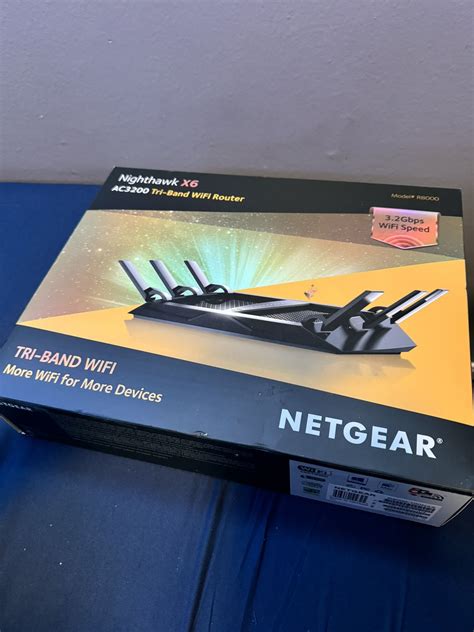 NETGEAR Nighthawk X6 Smart Wi-Fi Router (R8000) - AC3200 Tri-band for ...
