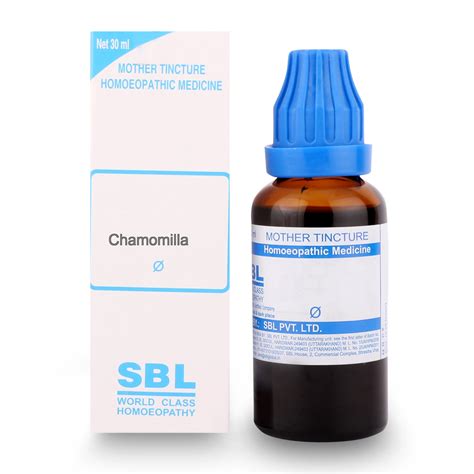 SBL Homeopathy Chamomilla Mother Tincture Q