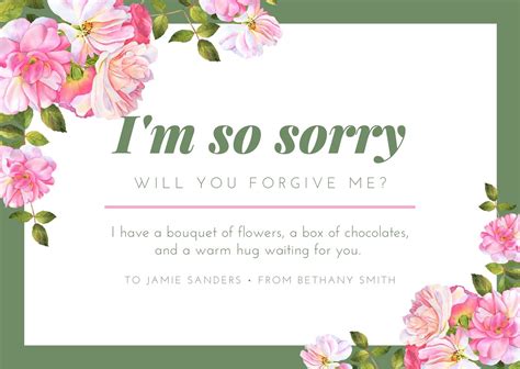 Free printable, customizable apology card templates | Canva