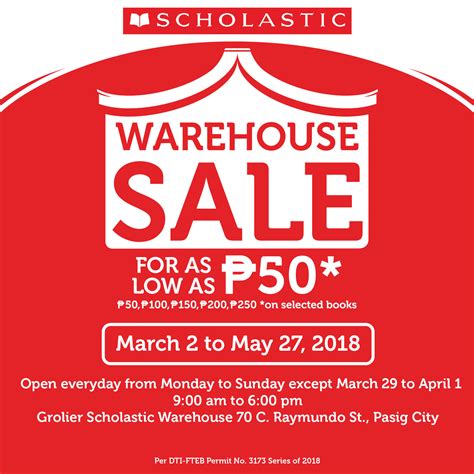 The Scholastic Warehouse Sale 2018 Is Now Open Everyday Until May 27 ...