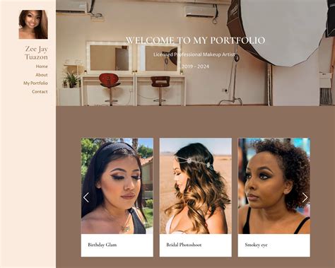 Hair & Makeup Artist Portfolio Examples - Journo Portfolio