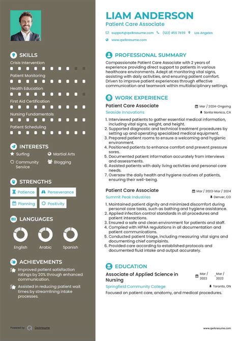 10+ Patient Care Associate Resume Samples & Templates for 2025