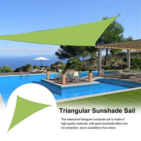 dianhelloya Waterproof Triangle Sun Shade Canopy - UV Blocking Outdoor ...