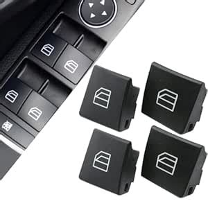 SecosAutoparts 4Pcs Window Switch Button Cap A2049055402 Fit for ...