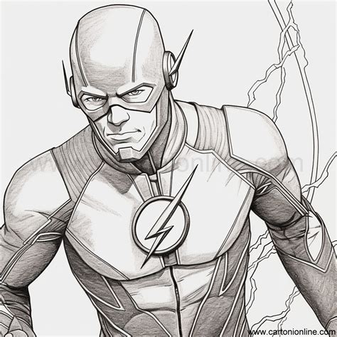 The Flash Coloring Pages Cw 3d Printable - Infoupdate.org