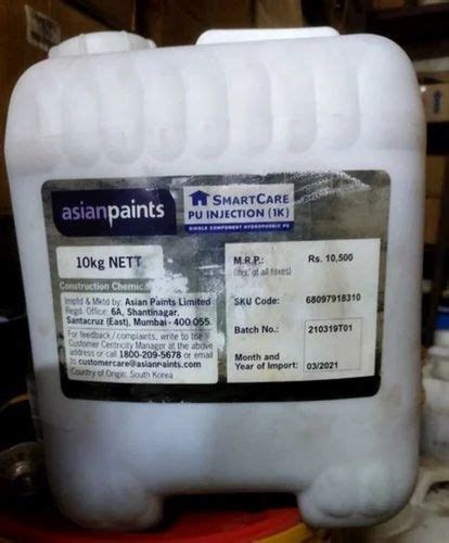 PU Injection Grout - Asain Smartcare PU Injection 10kg Trader ...