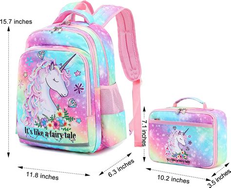 Buy Girls Backpack for Kids School Bookbags Preschool Backpack with ...