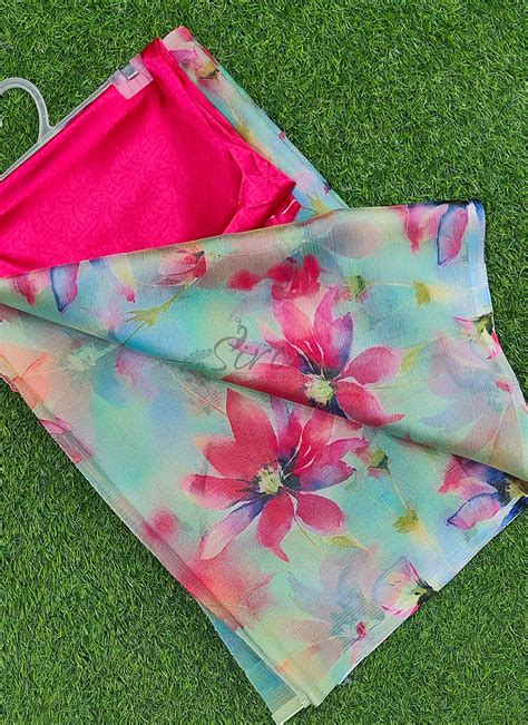 Garden Vareli Sarees Digital Prints Printed Sarees Shopping in India ...