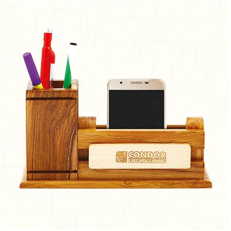 Wooden Desk Organizer | Table Top (CONDOR) – Xonox Print
