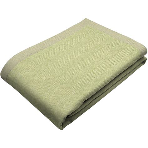 McAlister Textiles Herringbone Sage Green Throw Blanket