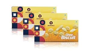Milma Ghee Biscuits, 432g (Pack of 3, 144g each) | Authentic Indian ...