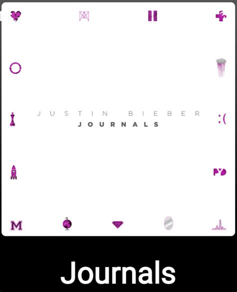 Justin Bieber Journals Album Cover Justin Bieber Journals (Full