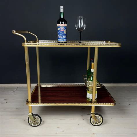 Vintage Serving Bar Cart, Italy, 1970s at 1stDibs