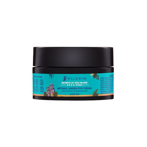 Buy Pilgrim Retinol Under Eye Cream with Vitamin C & Hyaluronic Acid Online