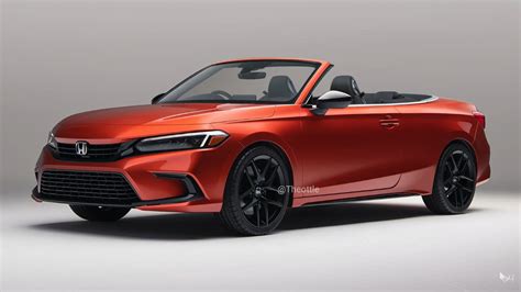 Honda Civic Convertible Looks Digitally Ready for a Posh Next Summer ...