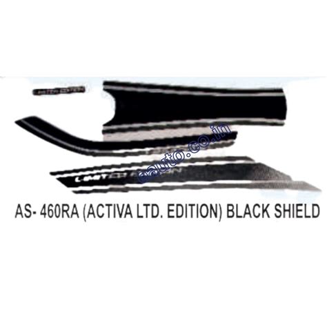 Graphics Sticker Set for Honda Activa | Limited Edition | Black Sticke