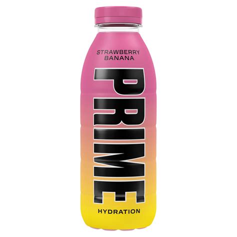 Prime Hydration Strawberry Banana UK 500ml • Snackje