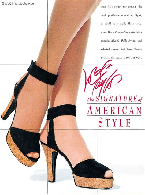 新潮鞋样0030-广告创意图-广告创意图库-图示 签名 高跟鞋-图行天下素材网