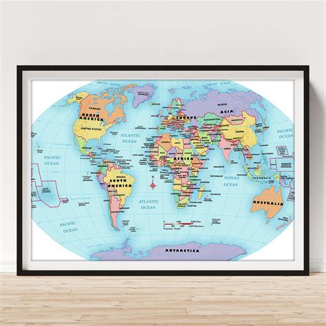 Free Printable World Map Labeled 的图像结果