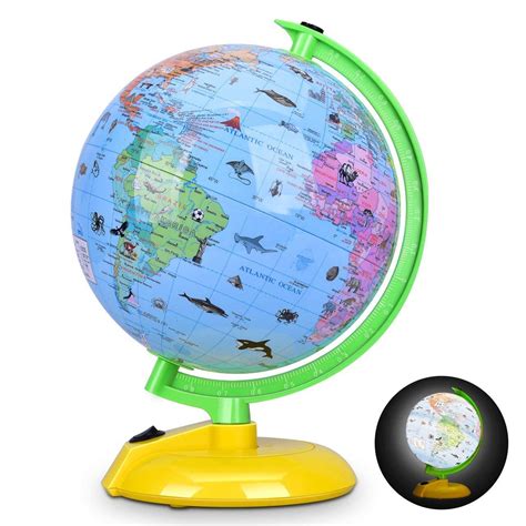 Buy CCCYT Little Experimenter Talking Globe - Interactive Globe for ...
