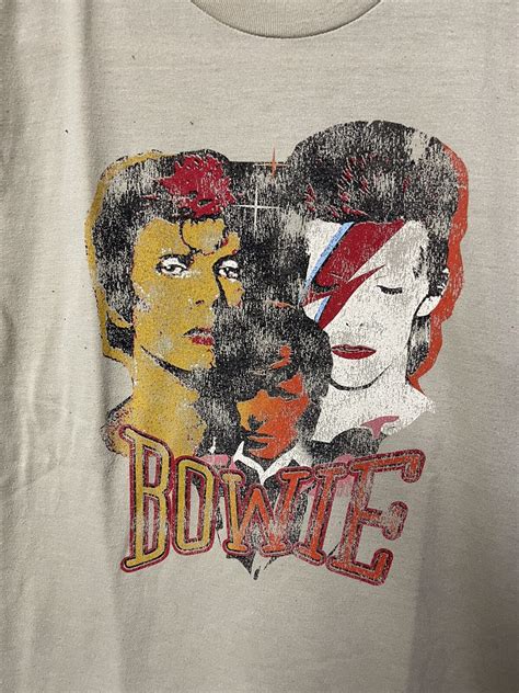 Vintage David Bowie Shirt 80s/90s Euro Tour - Gem