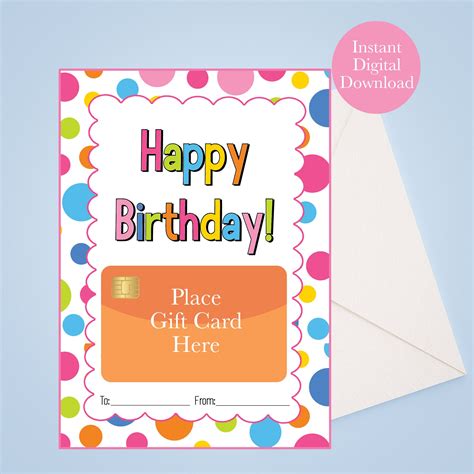 Free Printable Birthday Gift Card Designs! - Printables for Everyone