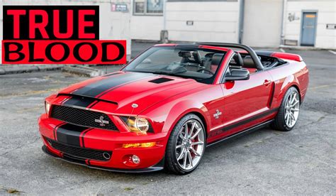 Torch Red 2008 Ford Mustang Shelby GT500 Super Snake Convertible Is a Modern Collectible ...