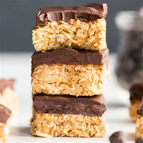 Healthy no bake oatmeal bars with peanut butter coconut – Artofit