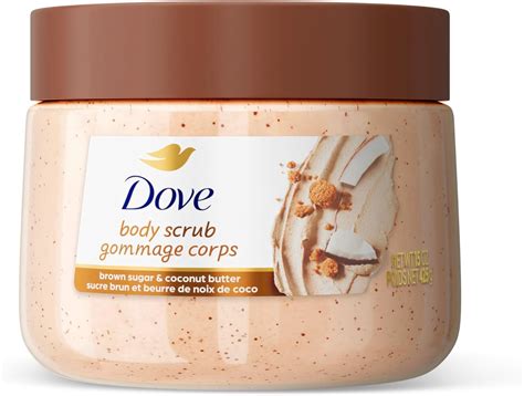 Amazon.com : Dove Brown Sugar and Coconut Body Scrub Exfoliates and ...