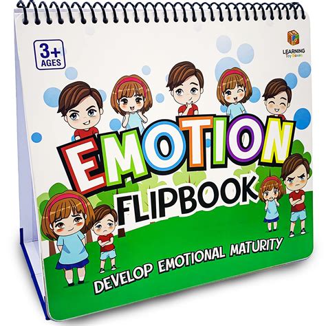 Buy L Learning Toy Boxes Feelings Flip Book Teaching Children Emotions ...