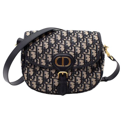 Christian Dior Blue Oblique Jacquard Bobby Cross Body Bag For Sale at ...