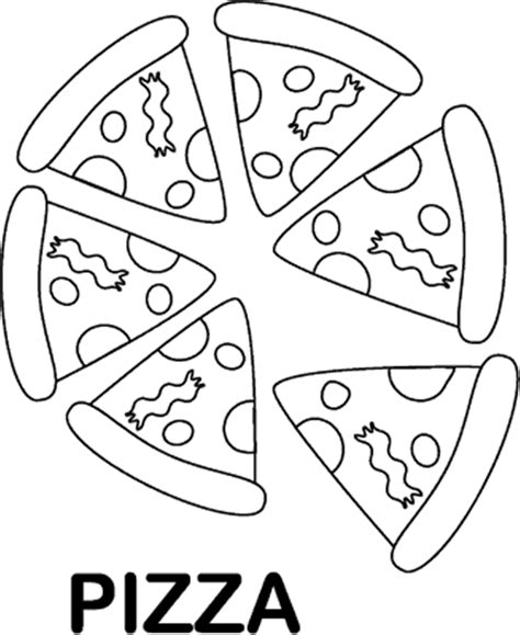 Pizza Coloring Pages - Coloring Home
