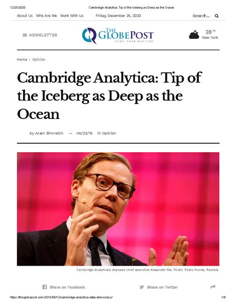 3 Cambridge Analytica Tip of the Iceberg as Deep as the Ocean - Home ...