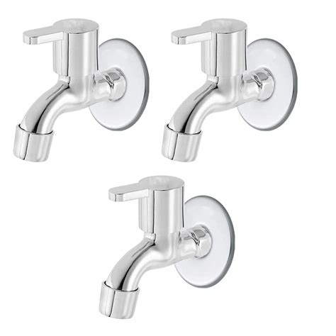 Cossimo Stainless Steel Marc Bib Cock Short Body for Bathroom Chrome ...