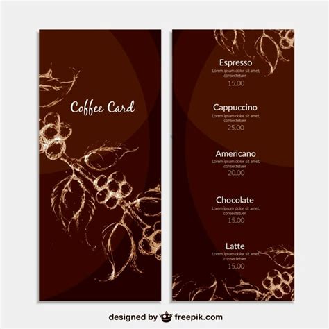 Images de Carte Boissons Cafe – Téléchargement gratuit sur Freepik