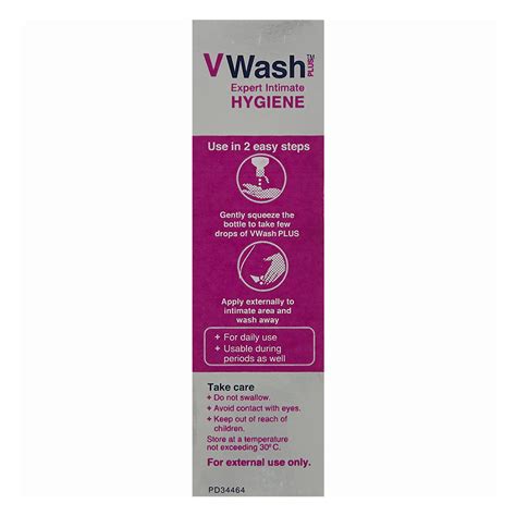 VWash Plus Expert Intimate Hygiene Wash, 20 ml Price, Uses, Side ...