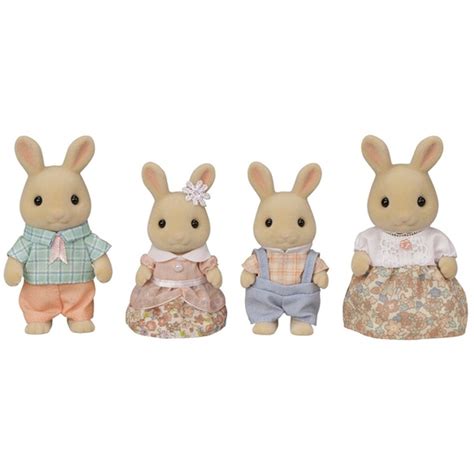 Sylvanian Families Milk Rabbit Family – Animal Kingdoms Toy Store - family of rabbit