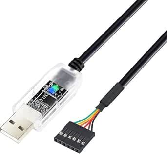 DTECH USB to TTL Adapter FTDI Chip 6 Pin USB to UART Debug Cable ...