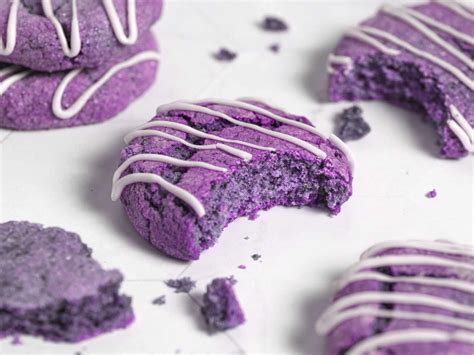 Chewy Ube Cookies - SugarYums