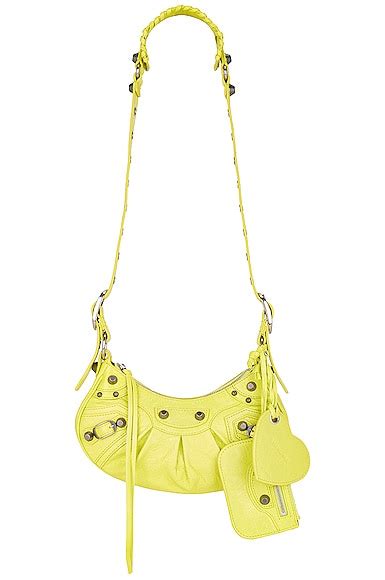Balenciaga XS Le Cagole Shoulder Bag in Lime | FWRD
