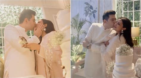 Raghav Chadha- Parineeti Chopra kiss at ring ceremony; couple can't ...