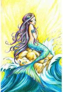 Beautiful Mermaid Premium Poster Paper Print - ArtzFolio.com posters ...