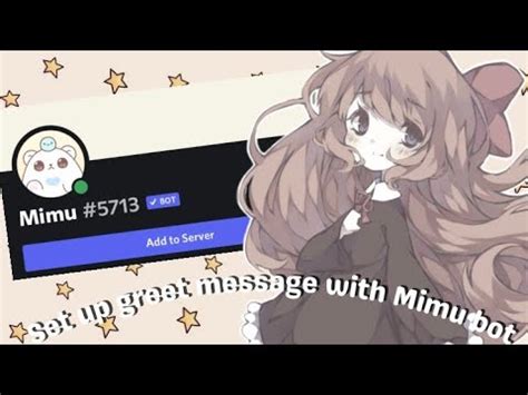 Image result for Mimu Bot Welcome Tutorial