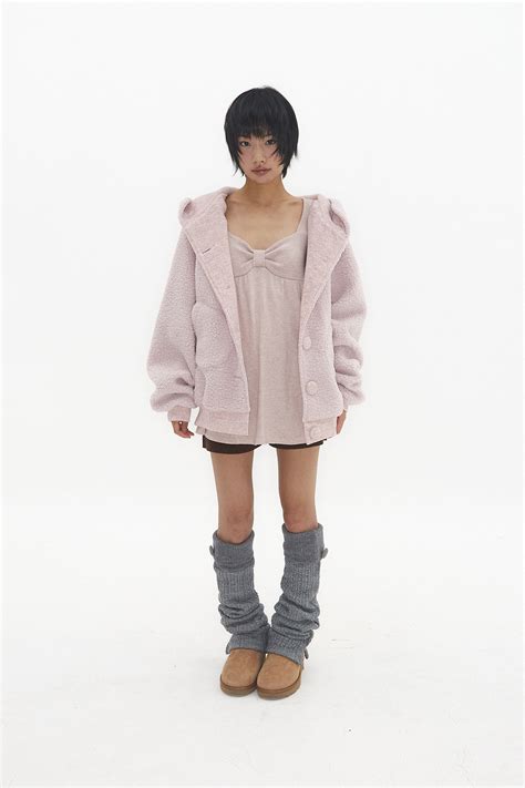 SHERPA CLOUD JACKET MISTY PINK- Expired Girl